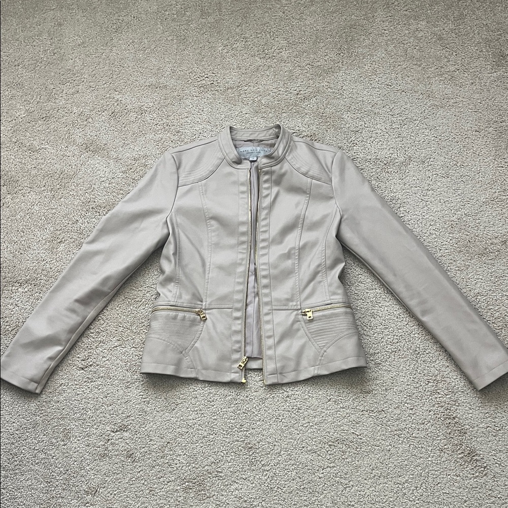 Marc New York Light Mauve Faux Leather Jacket